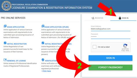 PRC LERIS: How to Register, Login, or Reset Password Online.